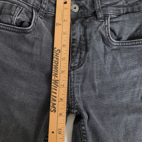 ZARA 1975 Denim Mid rise Washed Black skinny Jean , Size 6 - Picture 9 of 10
